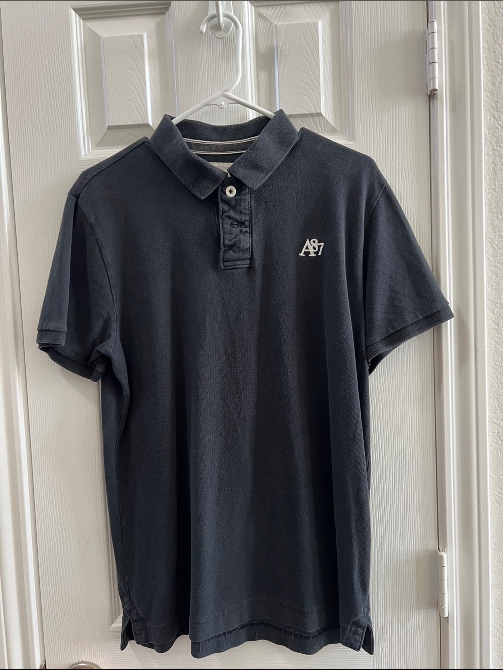 Aeropostale Navy Blue Men's Polo Shirt with A87 Logo